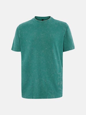 Green Dyed Cotton T-Shirt