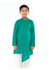 Green Handloom Viscose-Cotton Panjabi Pajama Set