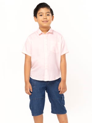 Pink Cotton Shirt Pant Set