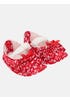 Red Printed Cotton Shoe