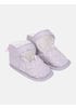 Light Purple Embroidered Cotton Shoes