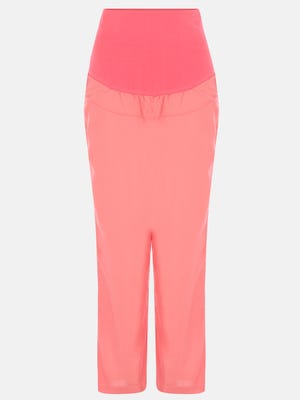 Pink Cotton Maternity Pant
