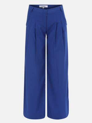 Blue Cotton Taaga Stylish Pant