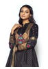 Black Printed and Erri Embroidered Muslin-Silk Shalwar Kameez
