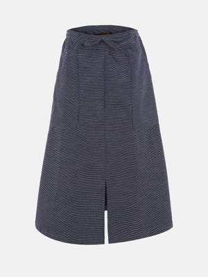Charcoal Black Cotton Skirt