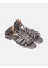 Silver Taaga Genuine Leather Gladiator Sandals
