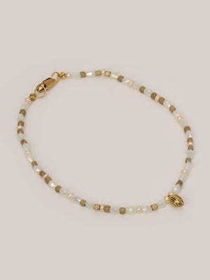 Pearl and Beads Studded Anklet
