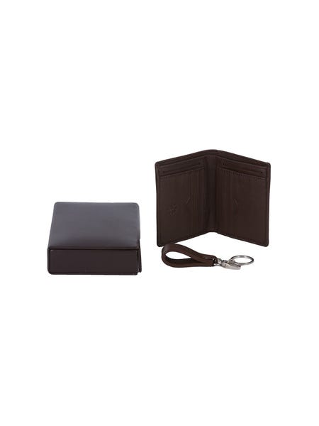 Brown Wallet and Key Ring Gift Box