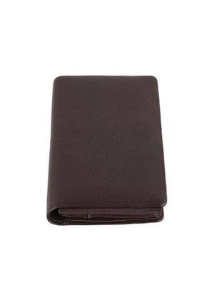Deep Tan Embossed Leather Mobile Holder