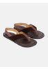 Dark Brown Suede Leather Sandal