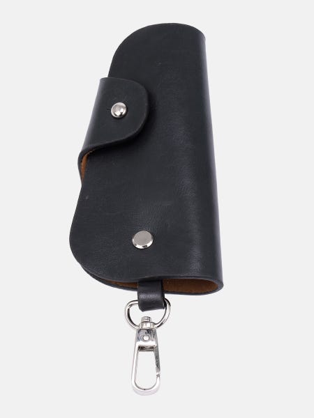 Black Leather Key Case