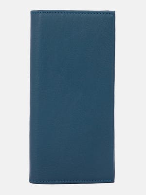 Blue Mobile Holder Leather Wallet