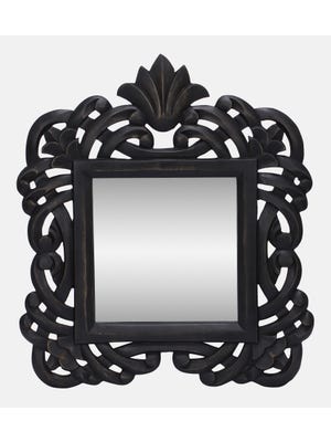 Flower Wooden Mirror