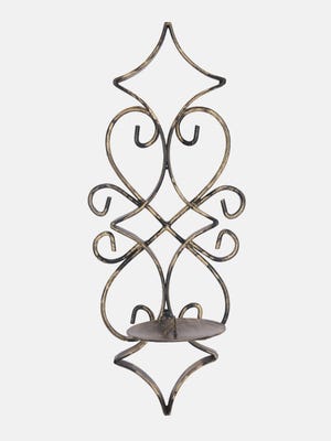 Wrought Iron Wall Candle Stand