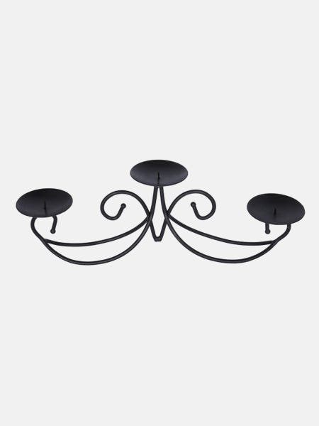 Black Wrought Iron Candle Stand