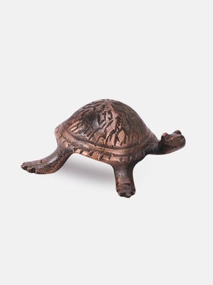 Oxidized Brass Tortoise-Small