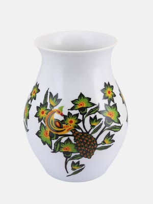 Rickshaw Painted Ceramic Flower Vase