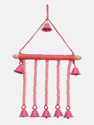 Beads Studded and Jute Threaded Wind Chime
