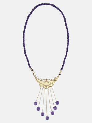 Purple Thread Necklace