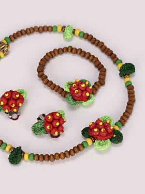 Wooden Necklace Set