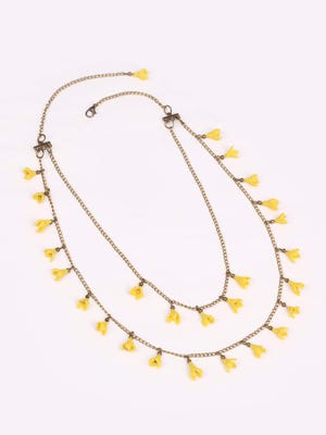 Yellow Brass Necklace