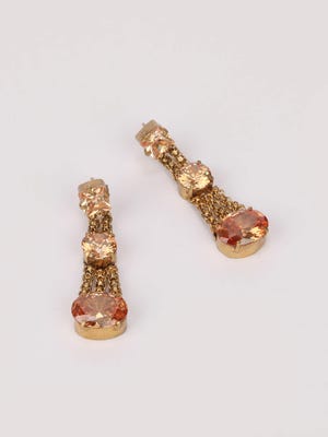 Oxidized Brass Earrings