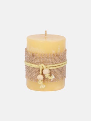Lemon Yellow Scented Candle - Small