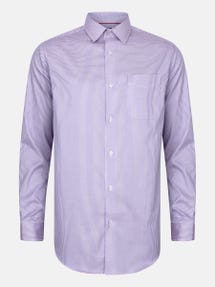 Lavender Check Executive Formal Cotton Shirt