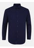 Midnight Blue Printed Executive Semi Formal Cotton Shirt