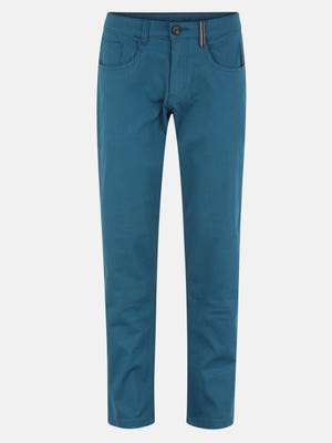 Stone Blue Classic Fit Cotton Chinos Trousers