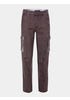 Brown Dyed Classic Fit Cotton Cargo Pant