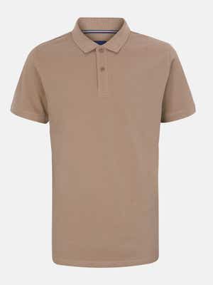 Brown Cotton Classic Fit Polo Shirt