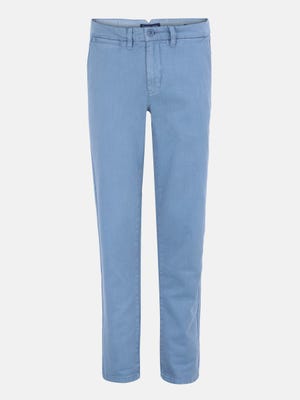 Blue Classic Fit Cotton Chino