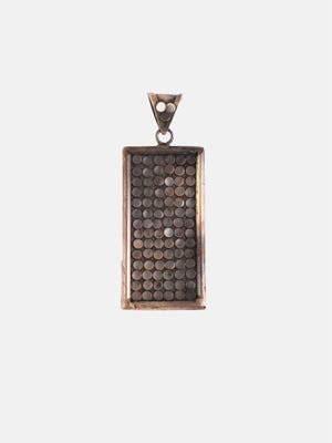 Brass Oxidized Beads Studded Pendant