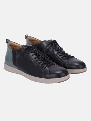 Black Leather Causal Shoes
