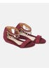 Maroon Girls' Ankle Strap Sandals