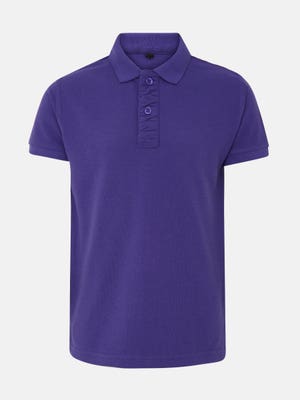 Royal Blue Mixed Cotton Polo Shirt