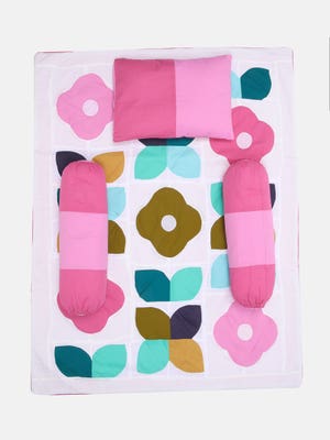 Multicolour Printed and Appliqued Cotton Carrier Set